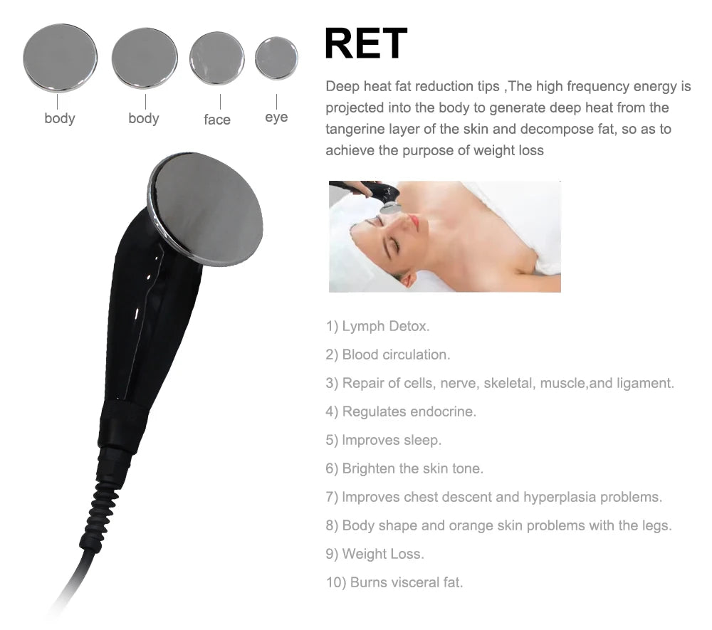 448K CET RET Back Massage Instrument for Deep Tissue Muscle Relief Back Massage Instrument Tidesmit