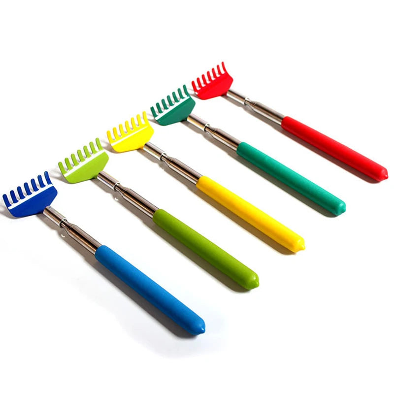 Telescopic Back Scratcher Stainless Steel Retractable Massager Back Massage Instrument Tidesmit