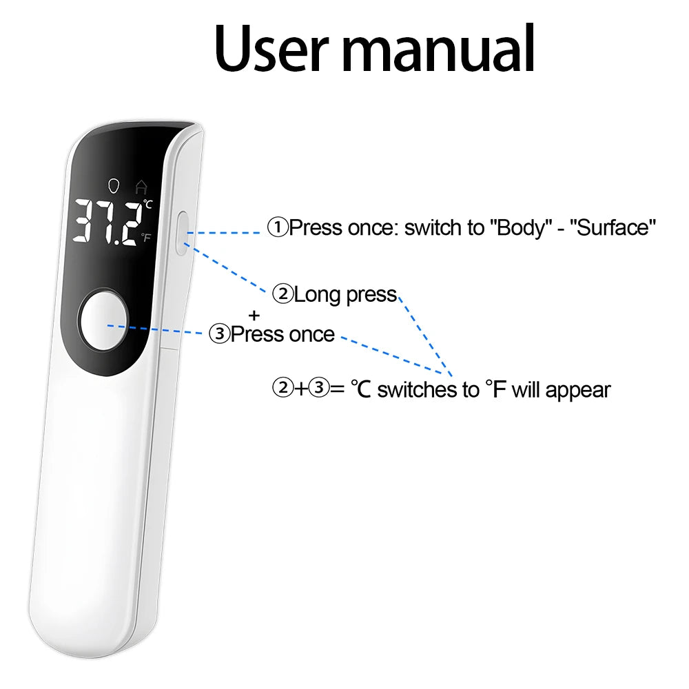 Medical Temperature Infrared Thermometer Forehead Digital Non-contact Thermomete LED Display Home Baby Adult Fever Measure Tool