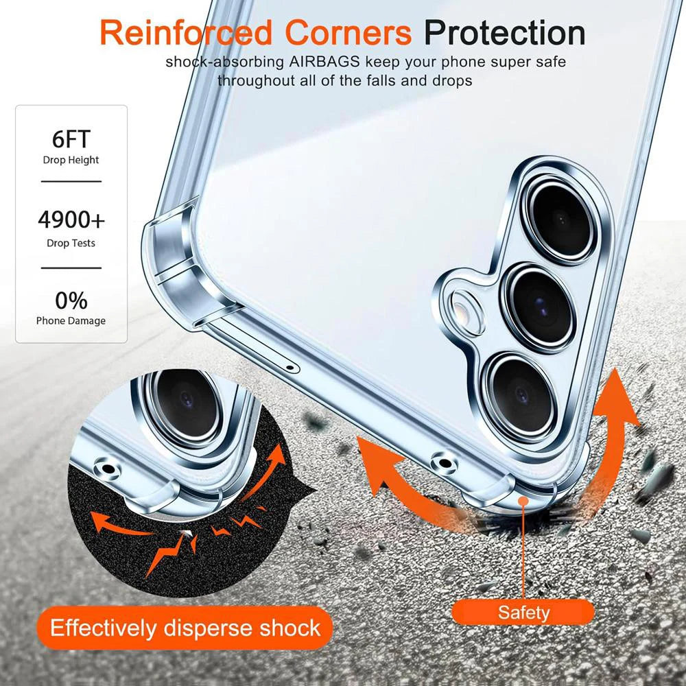 Samsung Galaxy Clear Phone Case: Shockproof Slim Fit Protection Tidesmit