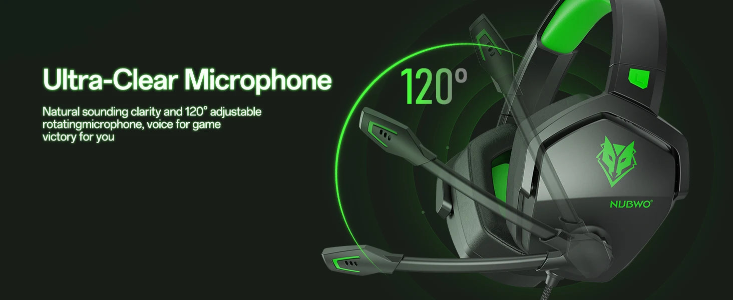 Gaming Headset for PS5 Xbox PC with Noise Canceling Mic - Over-Ear Comfort Tidesmit