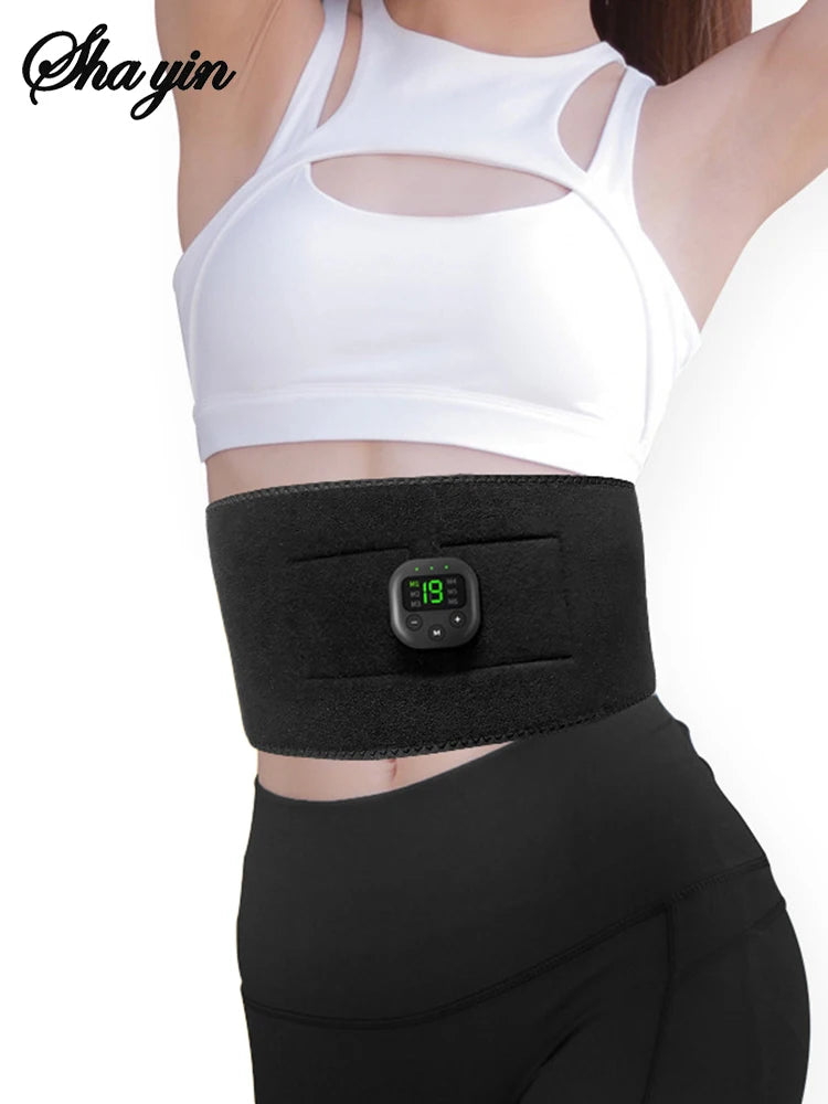 EMS Abdominal Muscle Stimulator - Rechargeable Deep Tissue Massage Band Body Shaping Massage Equipment Tidesmit