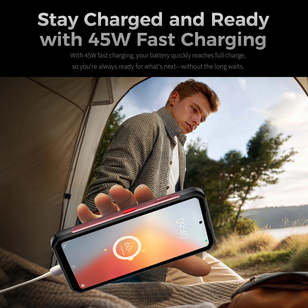 Oukitel WP56 5G Rugged Smartphone 12GB+512GB 45W Android15 Mobile Phone 16000mAh 6.78"FHD+ 108MP Camera 120Hz oukitel Cell Phone