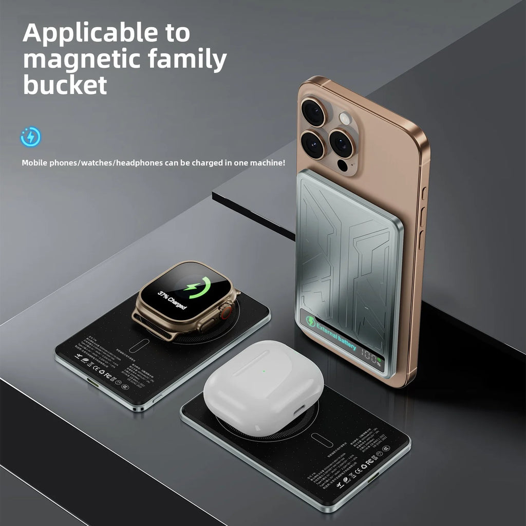 Tidesmit Magnetic Wireless Portable Charger - 10000mAh PD 20W Fast Charging Tidesmit