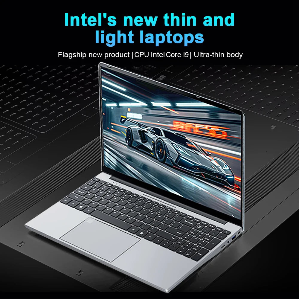15.6"Laptop Intel i9 10980HK/i9 9900U/i3 Windows 11 Gamer PC 16GB RAM Computer 1TB 2TB SSD Fingerprint Unlock Keyboard Backlight
