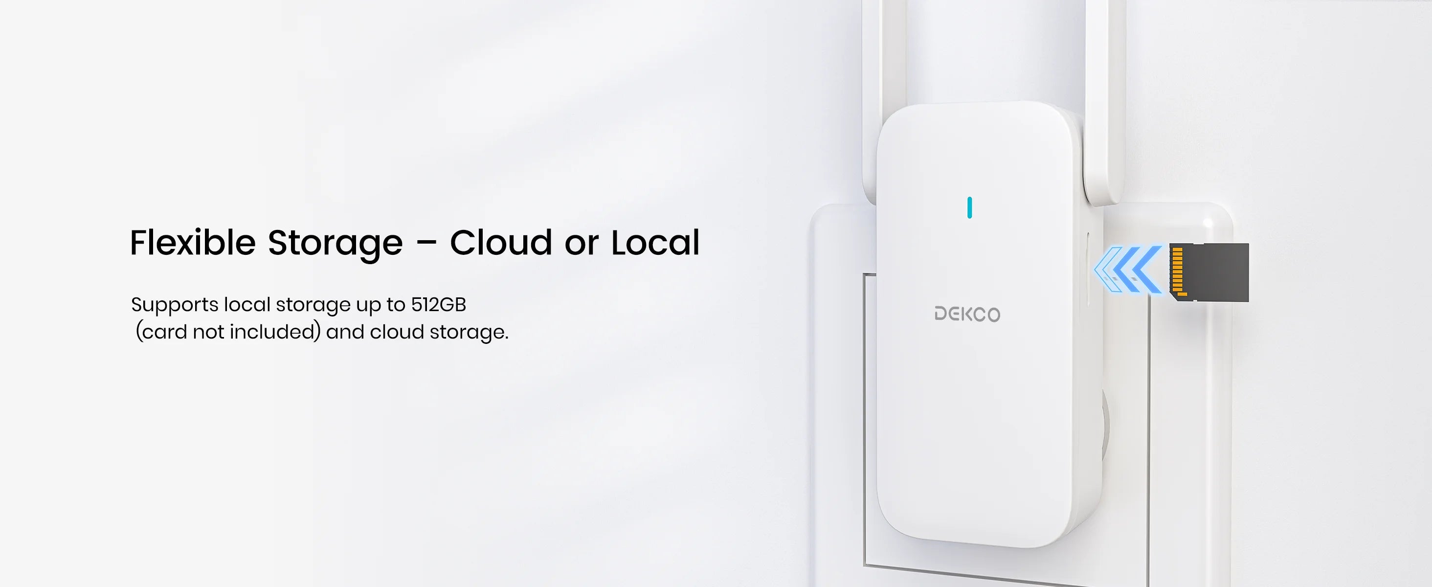 Dekco 3MP WiFi Doorbell 5000 mAh Battery Wireless Video Intercom AI Human Detection 2-way Audio Smart Door Bell Support Alexa