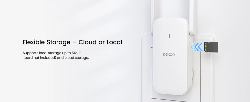 Dekco 3MP WiFi Doorbell 5000 mAh Battery Wireless Video Intercom AI Human Detection 2-way Audio Smart Door Bell Support Alexa