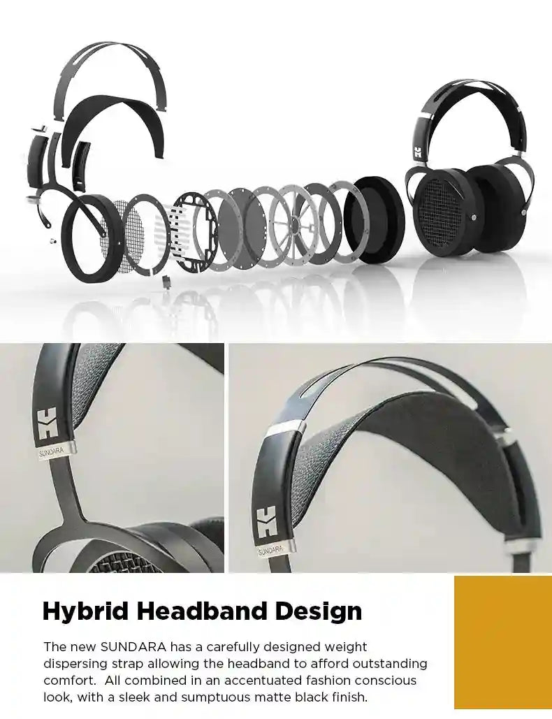 Hifiman Sundara Planar Magnetic Headphones - Open-Back Studio Monitor Tidesmit