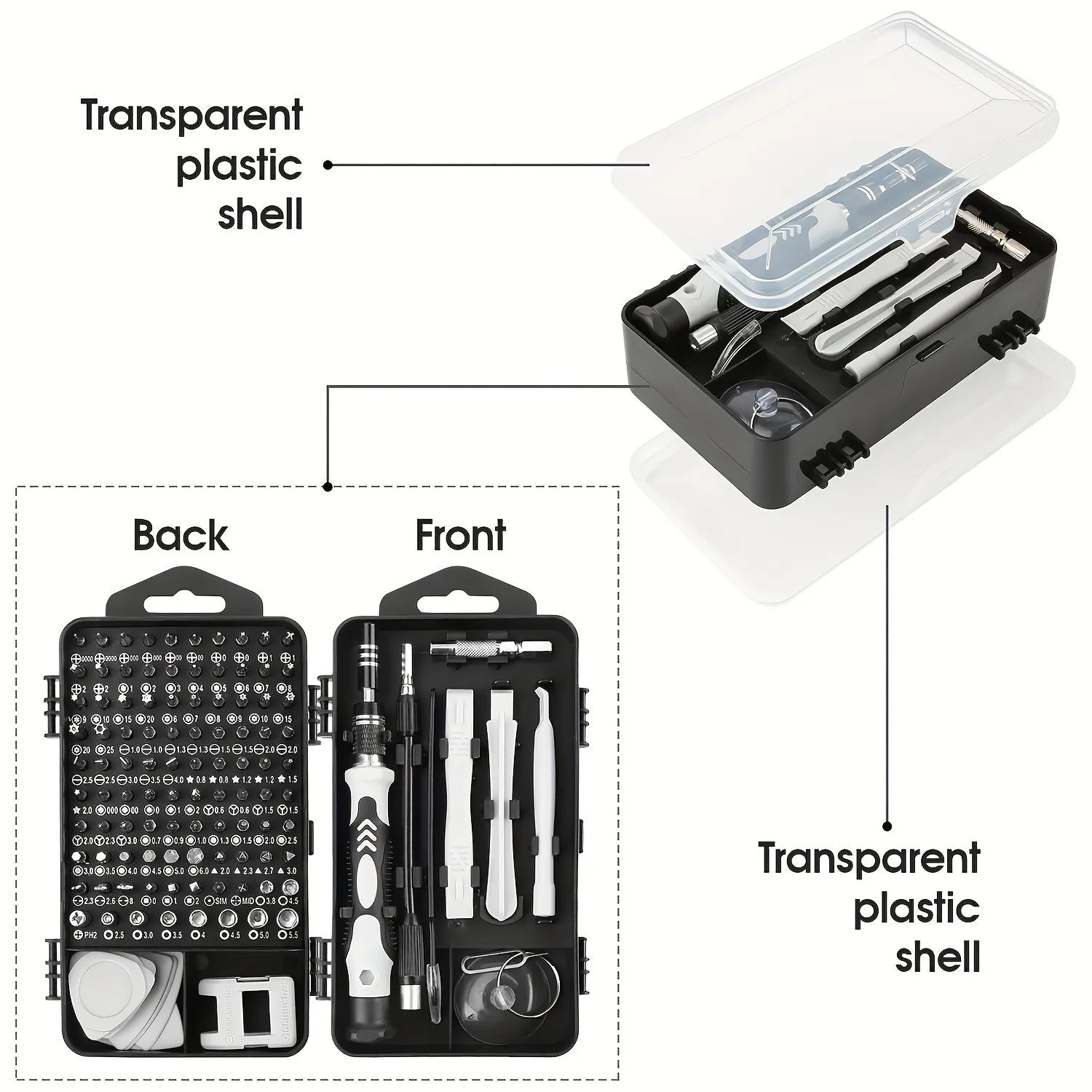 Precision Screwdriver Set Mini Repair Kit Three Wing Screwdriver Heads for Mobile Phone Laptop Repair