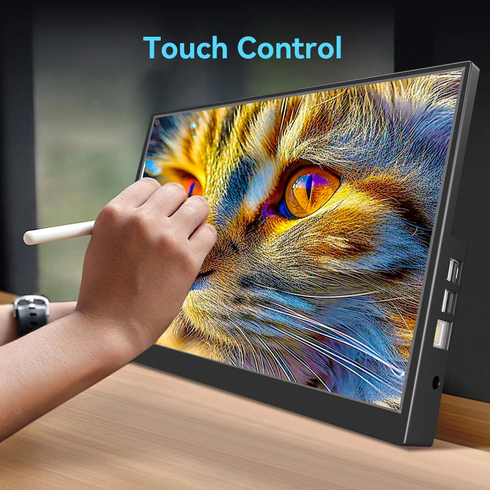 14 inch Monitor for Raspberry Pi 5 4 3 Touchscreen 1920x1200 16:10 Display HDMI USB Interface for Computer Program Monitors