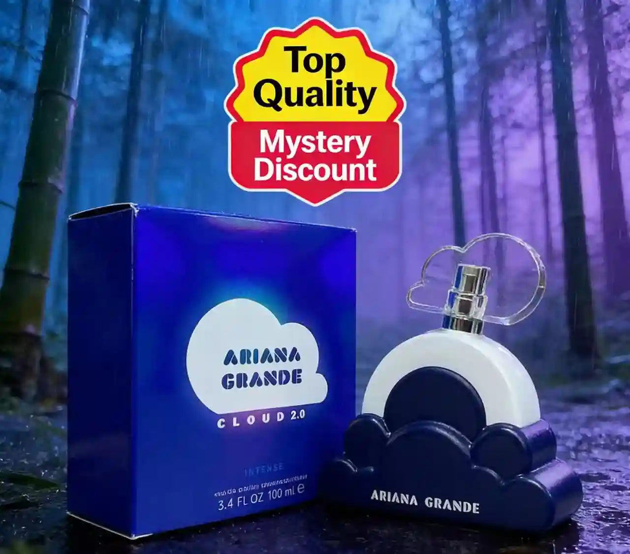 Ariana Grande Cloud 2.0 Intense EDP 100ml: Women’s fragrance in iconic blue cloud bottle. Gourmet floral scent.