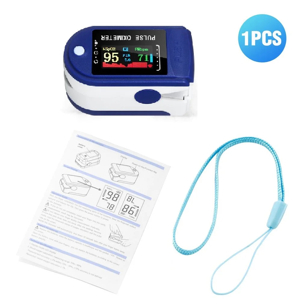 Fingertip Oximeter Testing SPO2 Oximeter Portable Fingertip Pulse Blood Oxygen Saturation Monitor LED Display Hot Sale