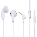 Wired HiFi Earbuds with Mic – Tidesmit Flat Head In-Ear Headphones White with mic Tidesmit