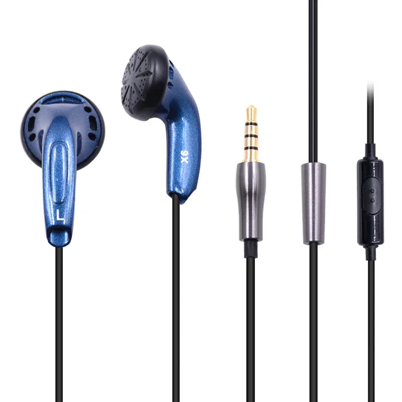 Wired HiFi Earbuds with Mic – Tidesmit Flat Head In-Ear Headphones Tidesmit