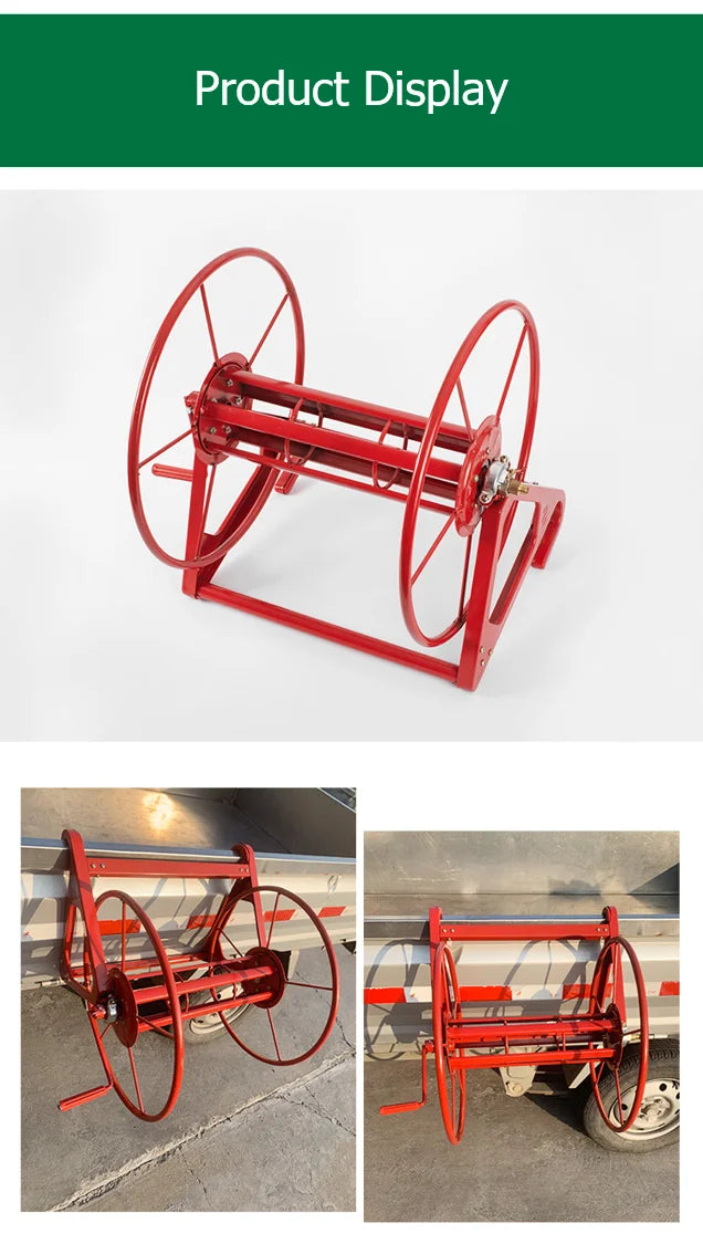 Agricultural Hose Reel / High Pressure Pesticide Sprayer Hose Winding Cart Garden Tools