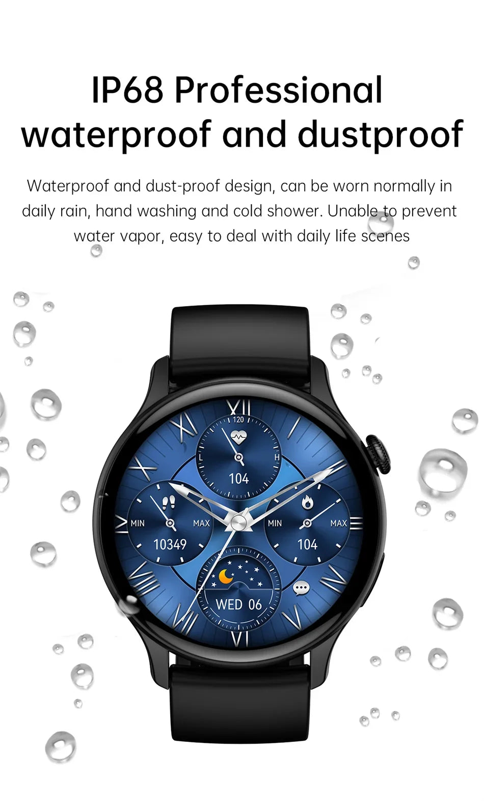2025 AMOLED Smart Watch Ladies Screen Always Show Time 466*466 HD Health Tracker Voice Calling Smartwatch Women