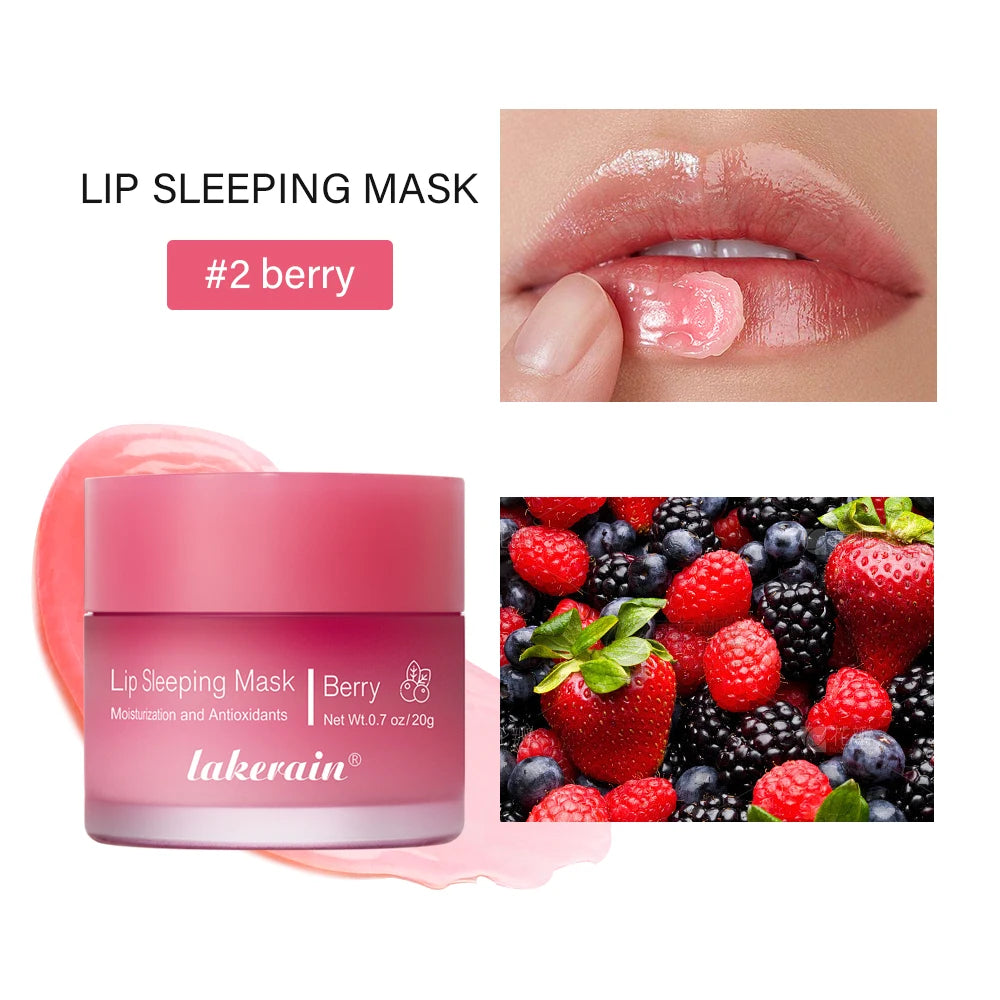 Moisturizing Sleeping Lip Mask - Nourishing Overnight Lip Treatment Lip Care 2 berry Tidesmit
