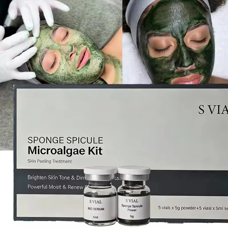 Sponge Spicule Bio-Microcrystalline Deep Pore Cleansing Kit Scrubs Treatments Tidesmit
