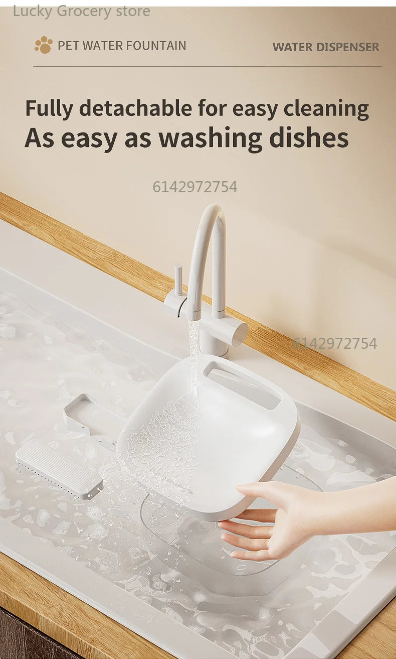3L USB Pet Water Fountain with Pump & Filter Anti-Dry Burning Cat Water Dispenser Auto Recirculating Pet Water Flow Drinker
