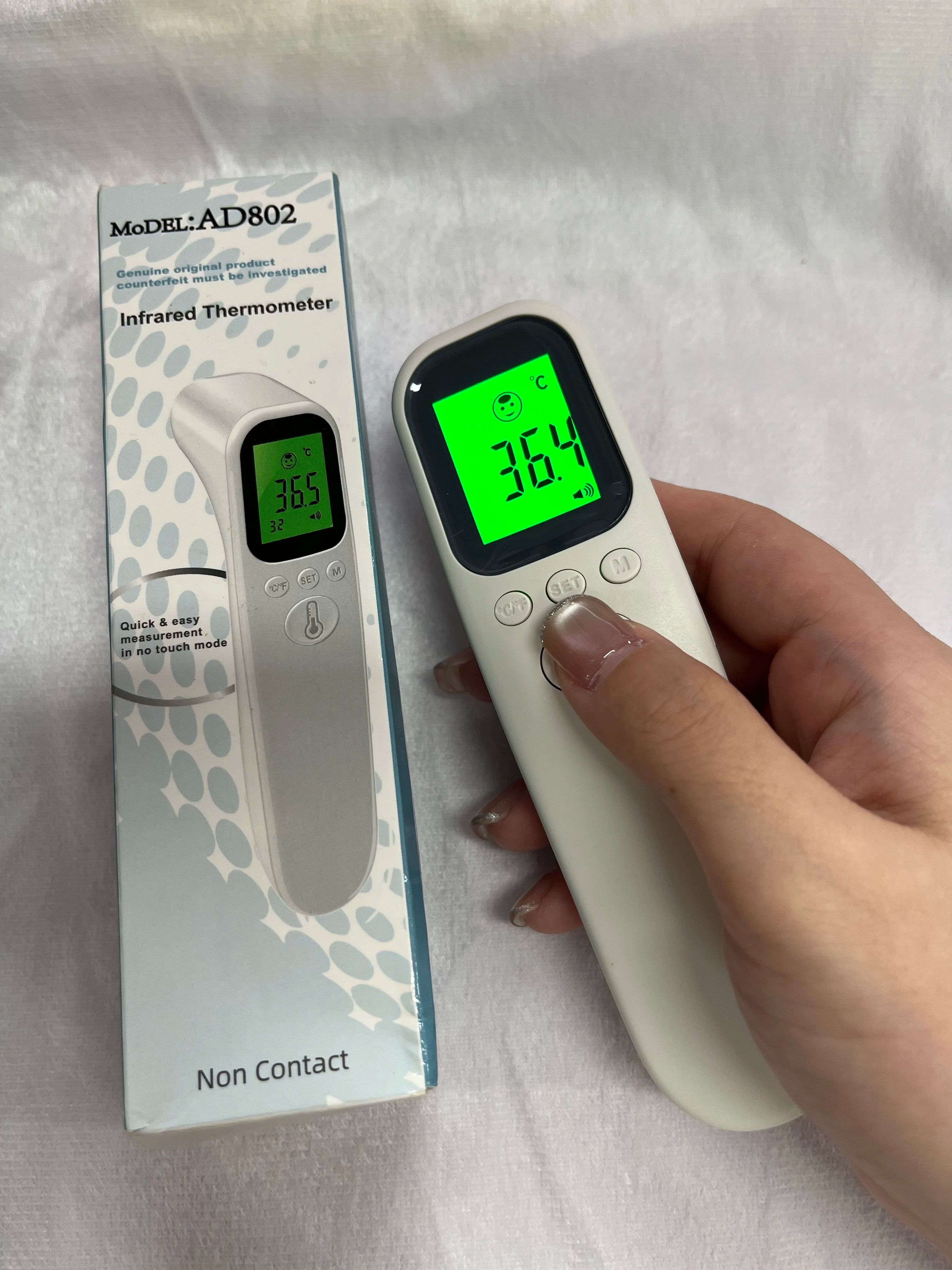 Medical Digital Infrared Forehead Thermometer with LED Display | Accurate Body Temperature Fever Check for Adults and Babies