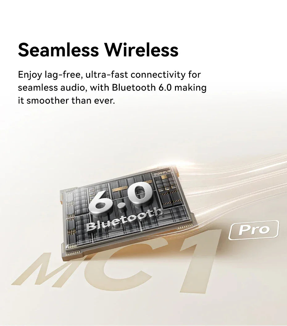 Baseus MC1 Pro Ear Clip Wireless Earphones Bluetooth 6.0 Hi-Res Ultra Open Earbuds earrings 4-Mic ENC Clip on ear buds Headphone Tidesmit