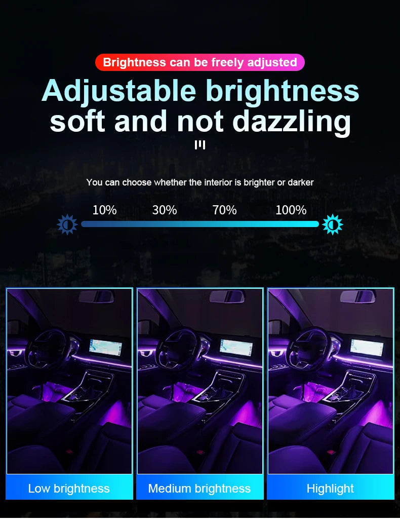 Car Ambient Lighting RGB LED Symphony Atmosphere Lamp by Tidesmit Tidesmit