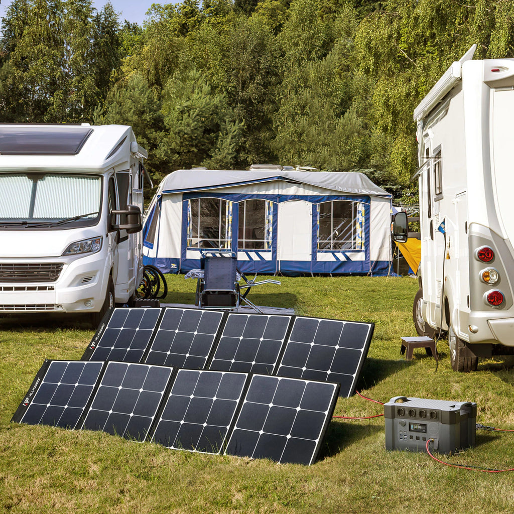 Portable Solar Generator 2400W with 200W Panels - Fast Charging System Tidesmit