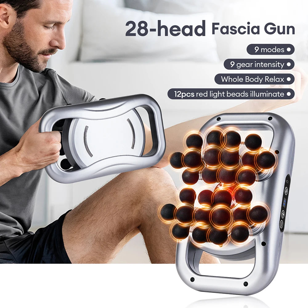 Deep Tissue Massage Gun 30-Head Muscle Relief Device - Tidesmit Body Shaping Massage Equipment Tidesmit