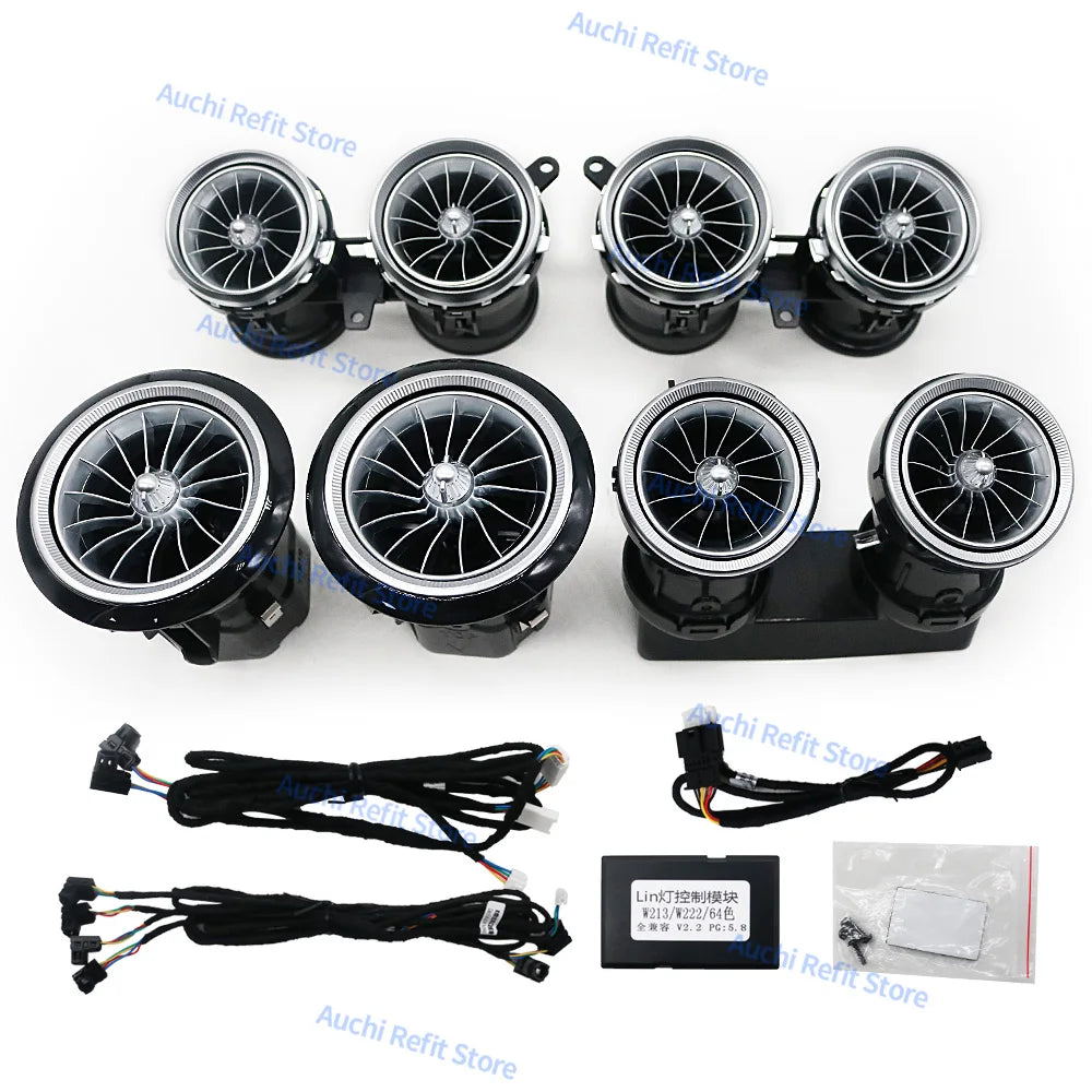 Mercedes-Benz W213 Ambient LED Air Vents with 3D Rotating Speaker W213 New EQS Vent Tidesmit