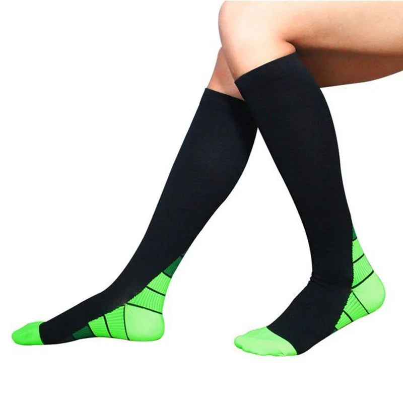 Compression Socks Outdoor Sports Pressure Socks Women and Men's Long Jump Rope Fitness Calf Socks Muscle Unisex Men Socks YS1009