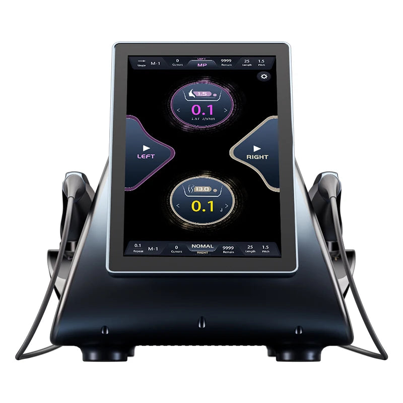 Professional 12D facial and body lifting machine with touchscreen interface for skin rejuvenation and anti-aging.