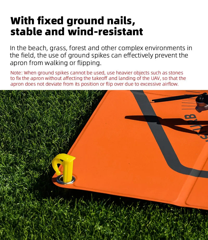 Foldable Drone Landing Pad for DJI - Waterproof 65cm Mat Tidesmit
