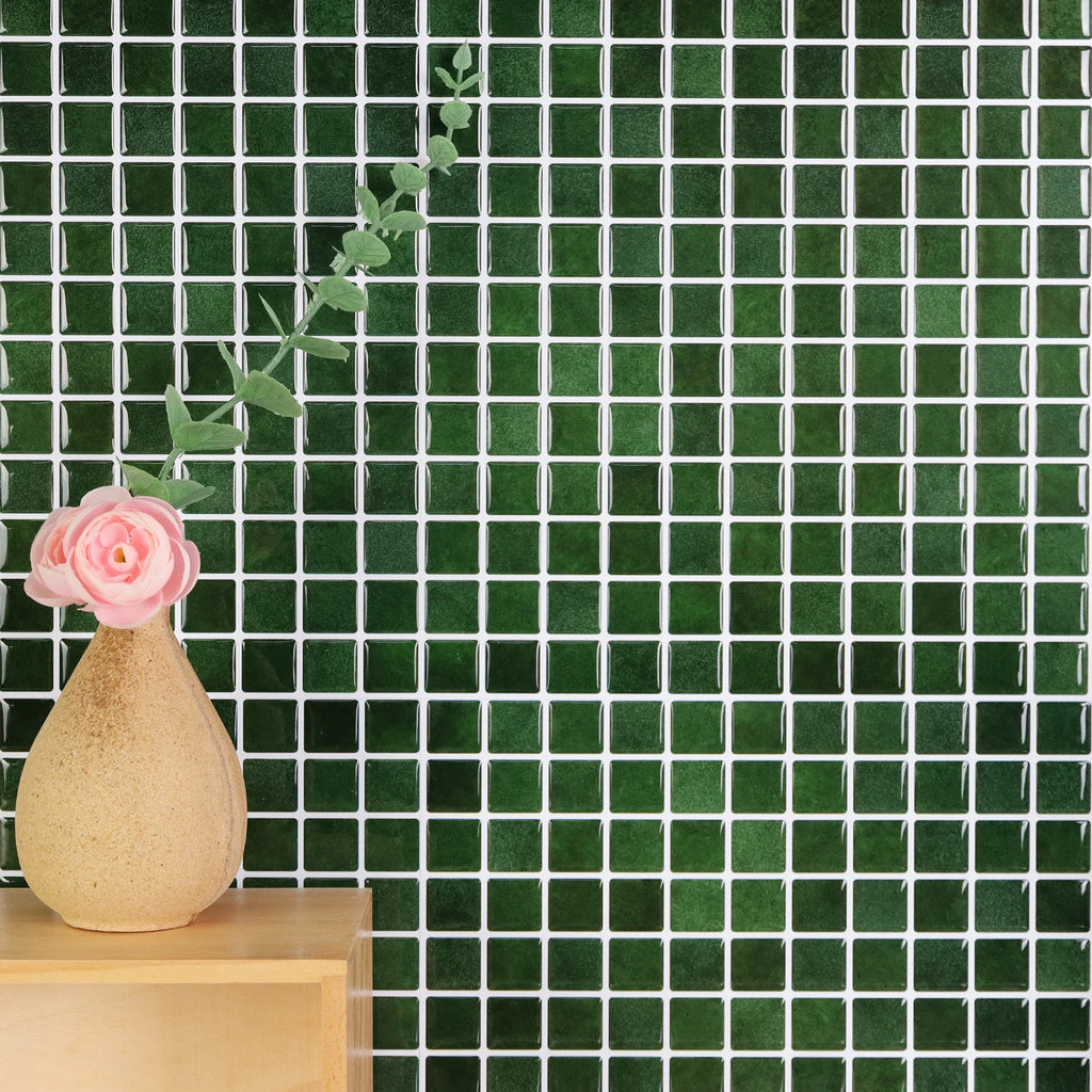 1/5pcs Brick Wall Tile Sticker Self-Adhesive Waterproof Mosaic Vinyl Wallpaper Ceramic Tile Decals Kitchen & Bathroom Decoration