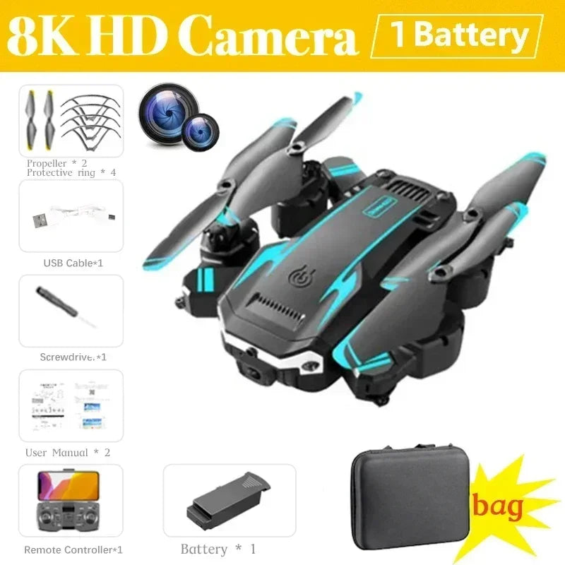 8K GPS Camera Drone Foldable Quadcopter with Obstacle Avoidance BL-8K dual camera Tidesmit
