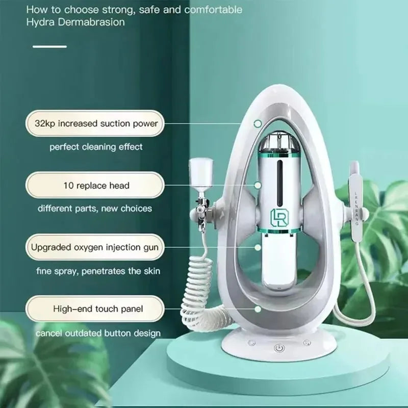 NEW Peeling Beauty Device New Small Bubble Oxygen Injection Instrument Hydra Dermabrasion Aqua Facial Cleaning Suction Blackhead