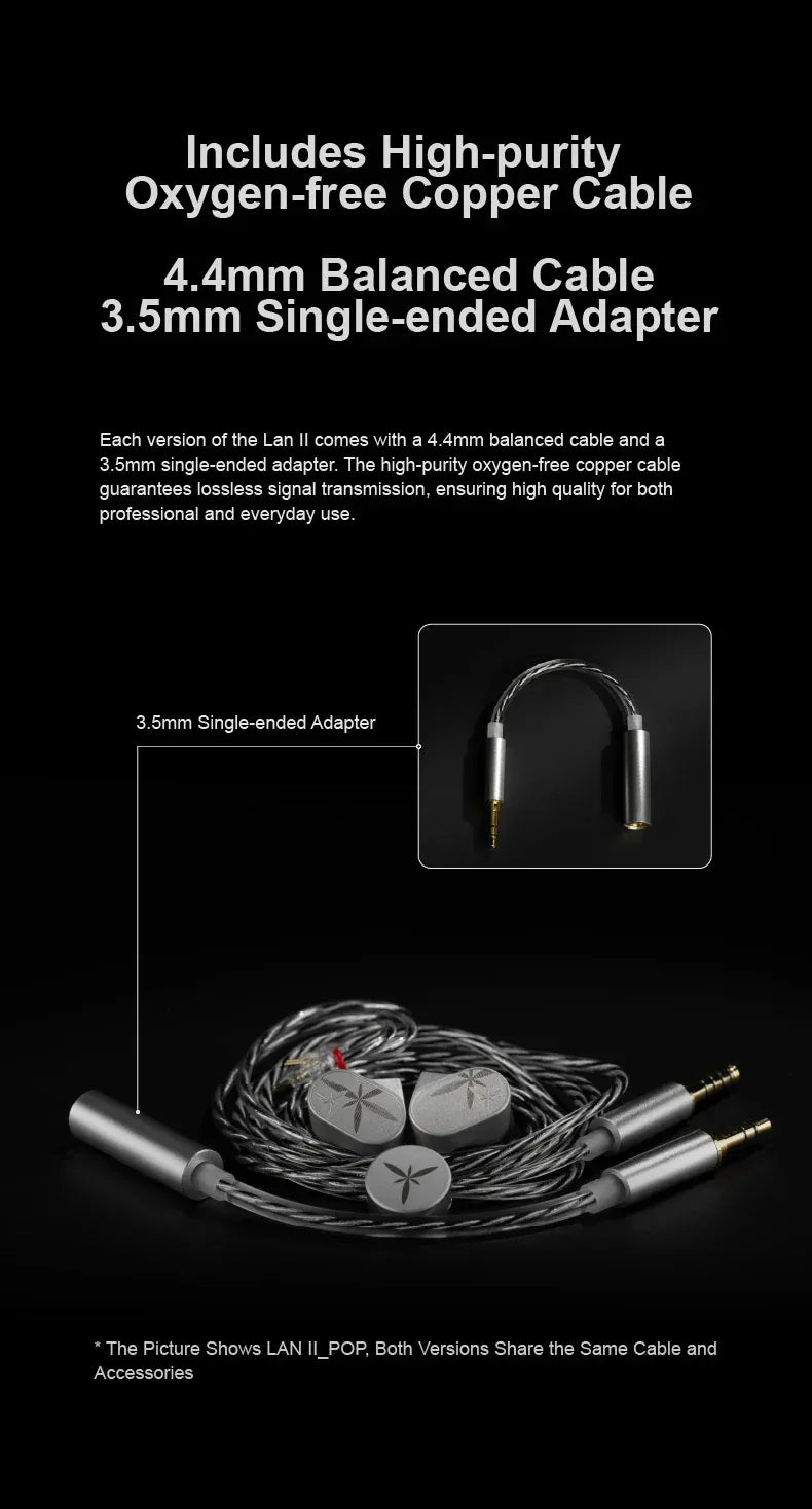 Moondrop LAN 2 HiFi In-Ear Monitors | Dual-Magnetic Driver | Tidesmit Tidesmit