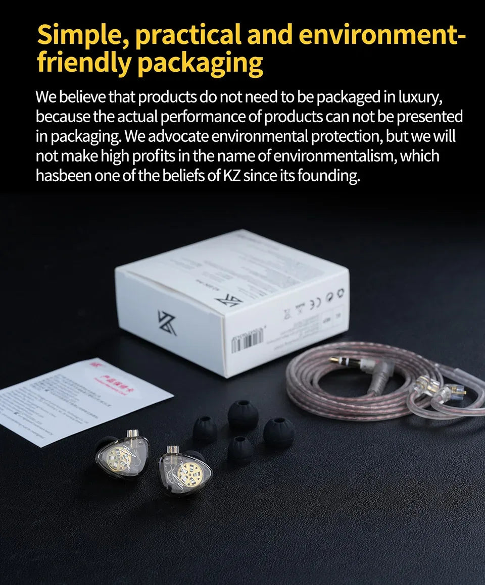 KZ Merga Bass Headphones HIFI noise-cancelling sports in-ear headphones New arrival! Tidesmit