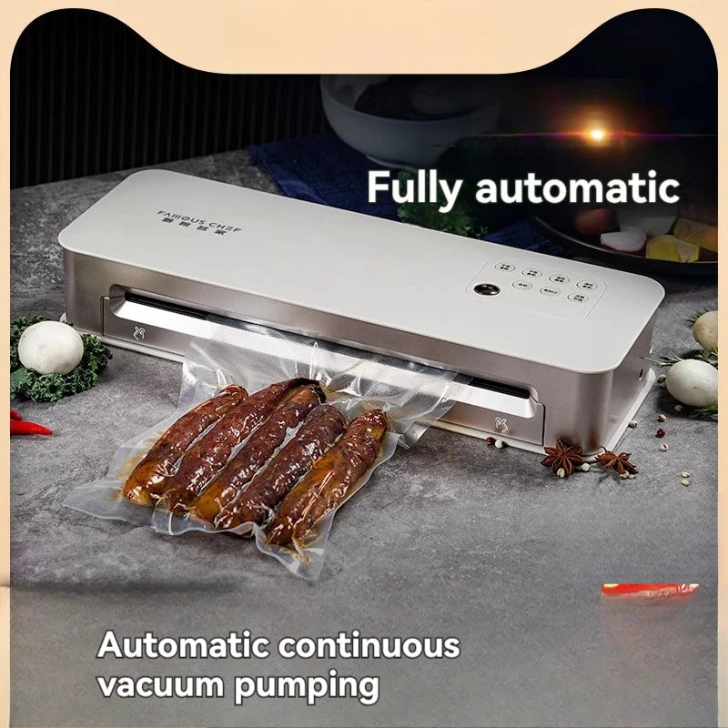 Fully Automatic Creation Of Vacuum Sealing Machine Family Expenses Heat Sealer Vacuuming retain freshness