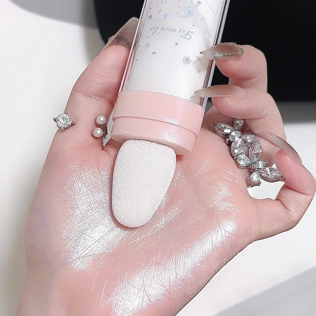 Tidesmit 3Colors glitter powder highlighter for face and body shimmering makeup shade swatch