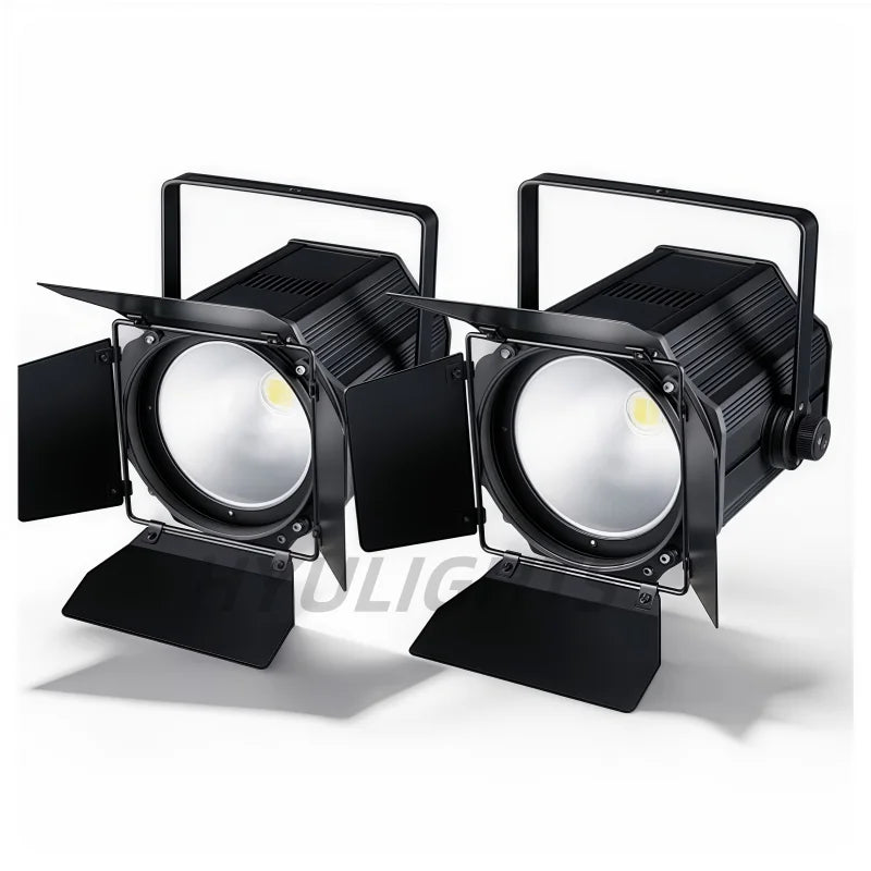 300W COB LED Par Light  Barn Doors 2IN1 Cold White + Warm White   Led Beam Wash Strobe 6IN1 RGBWA+UV Effect Stage Lighting