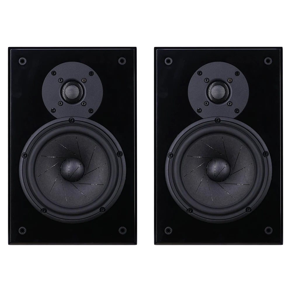 High-end 6.5-inch HIFI Passive Bookshelf Speaker 2-way Crossover Bi-wiring Connection 150W High-fidelity Wooden Audio Speaker