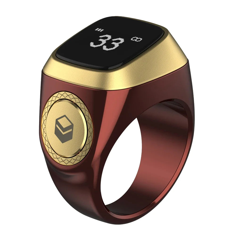 IQibla Smart Zikr Ring Waterproof Smart Finger Ring With Digital Counter And Vibration Reminder Smart Ring With Display China Mainland Tidesmit