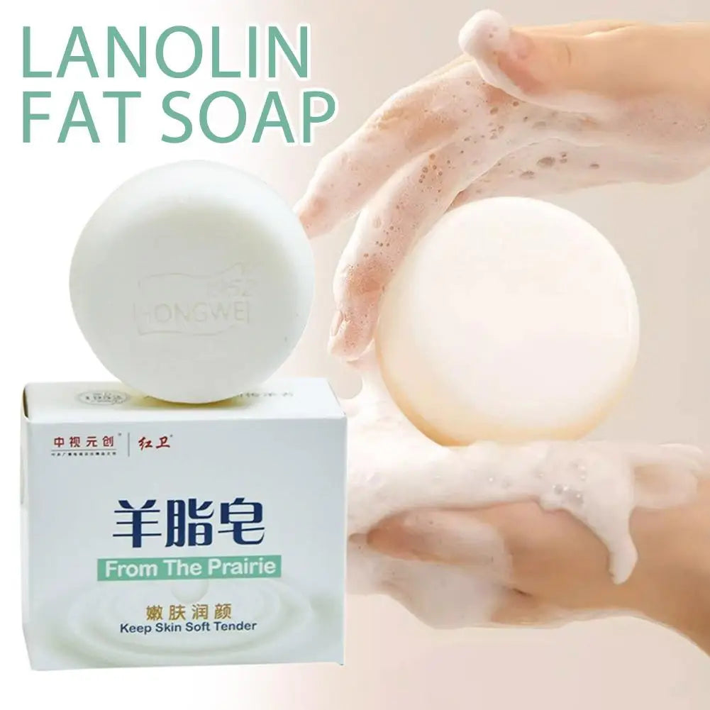 Lanolin Fat Soap/ Turmeric Kojic Acid Soap deeply nourishes Gentle Clean Brightening For All Skin Type Cleaning Soap