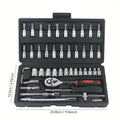 NEW Car Repair Tool Kit 46 Pcs/Set Socket Set Car Repair Tool Ratchet Torque Wrench Combo Auto Repairing Tool Set