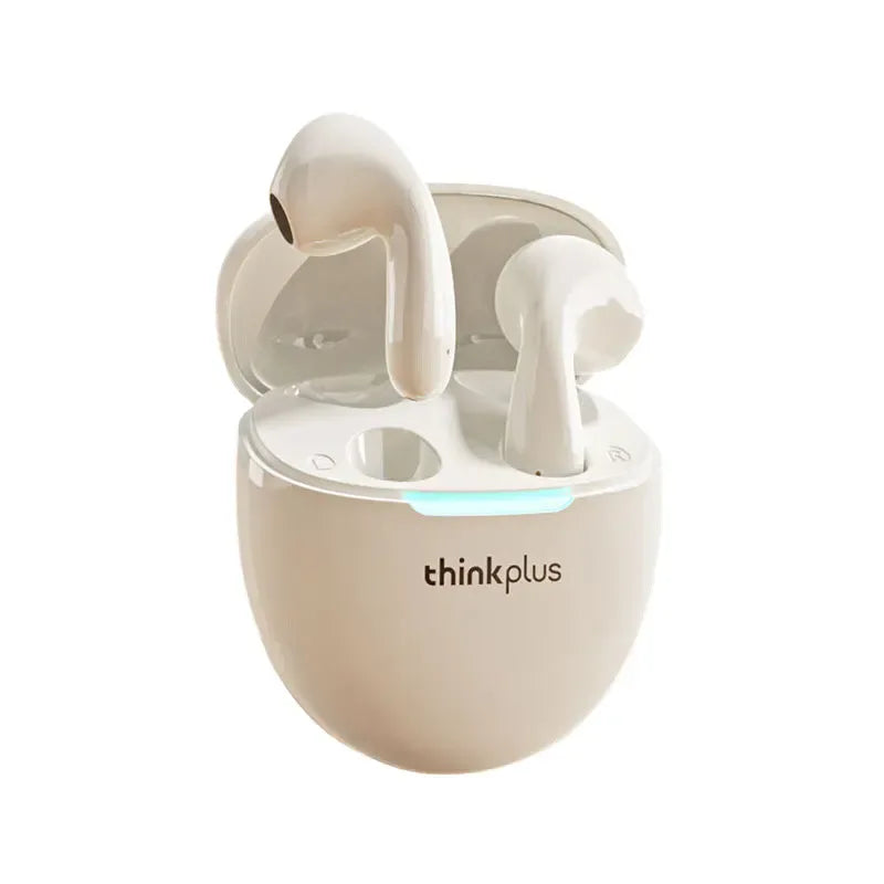 TWS Noise Cancelling Bluetooth Earbuds - Tidesmit Wireless Audio 30H Beige Tidesmit