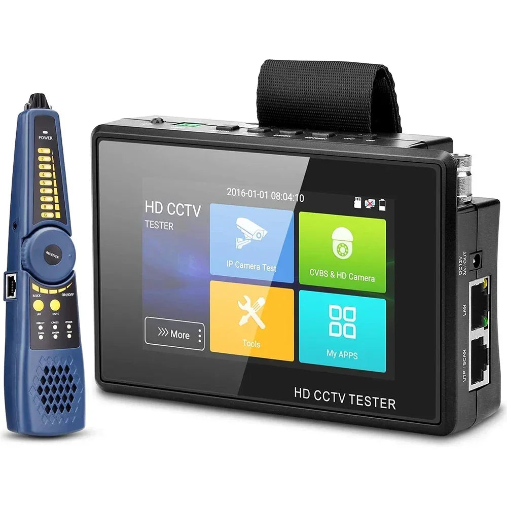 4 Inch Wrist CCTV Tools H.265 AHD CVI TVI CVBS CCTV Monitor for Analog IP Camera Tester POE Testers CFTV 4K CCTV IP Tester