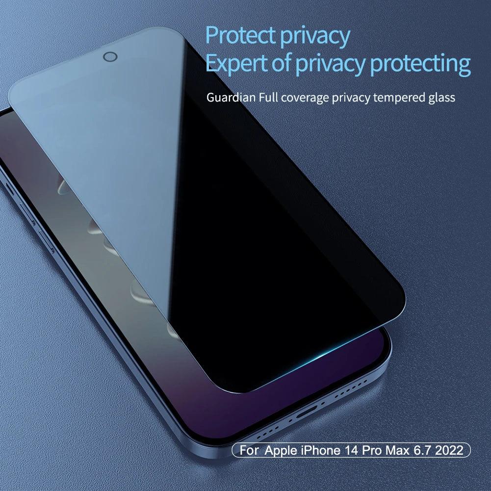 iPhone 15 Pro Max Privacy Screen Protector - 9H Tempered Glass Anti-Peep Tidesmit