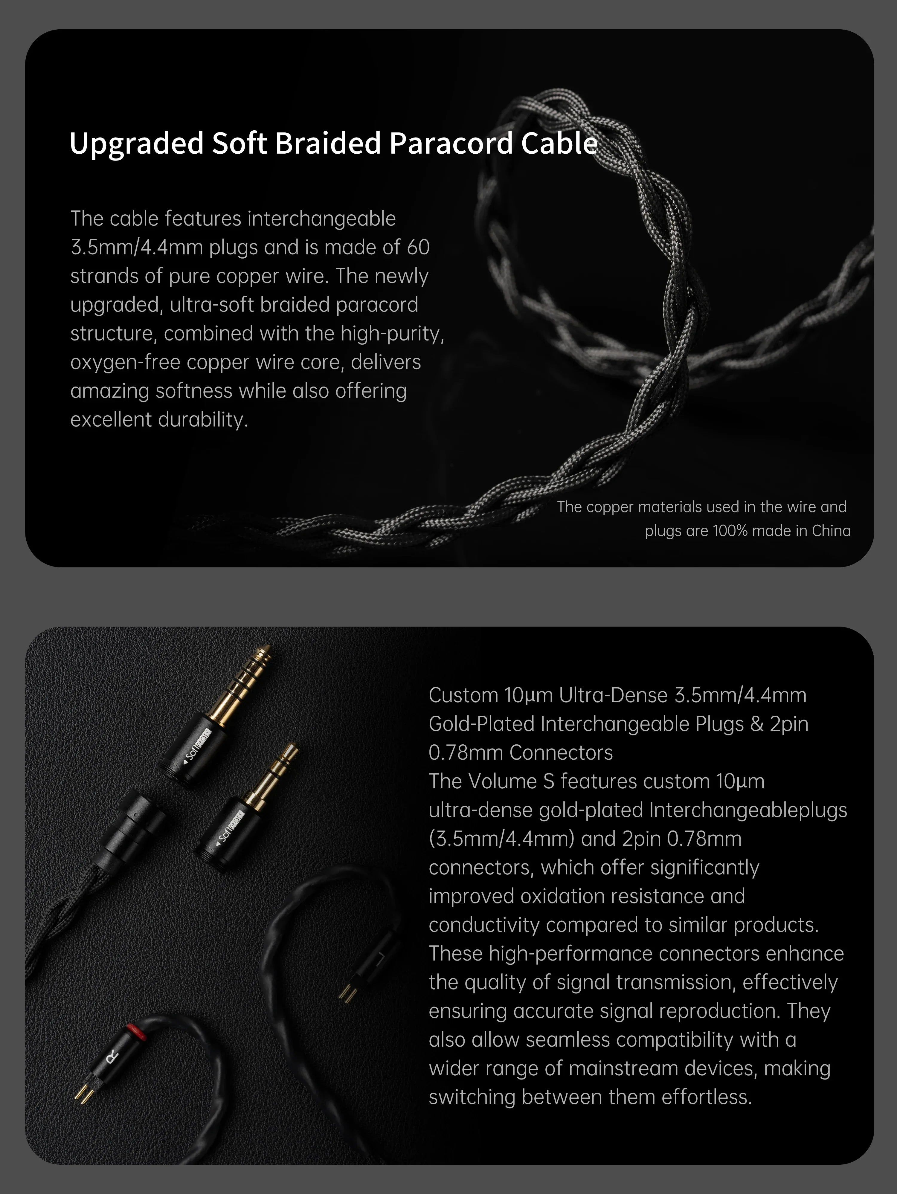 Softears Volume Hybrid Quad-Driver IEMs Black | Tidesmit Tidesmit