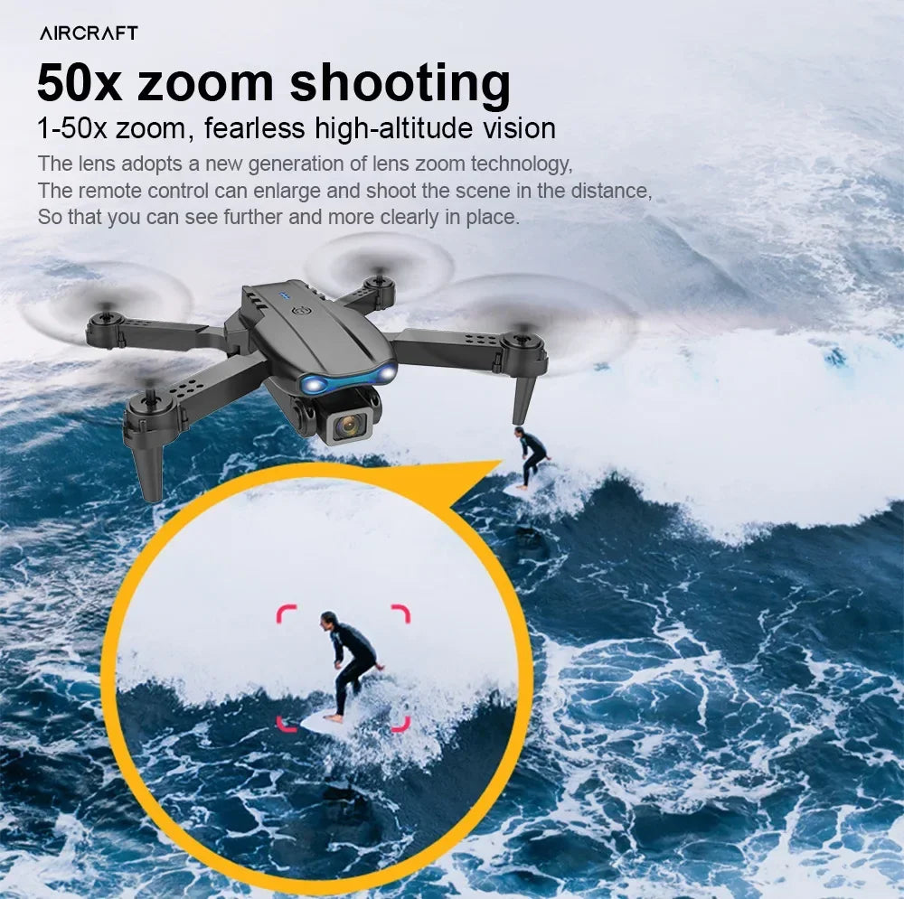 4K Camera Drone - Foldable RC Quadcopter with Obstacle Avoidance Tidesmit