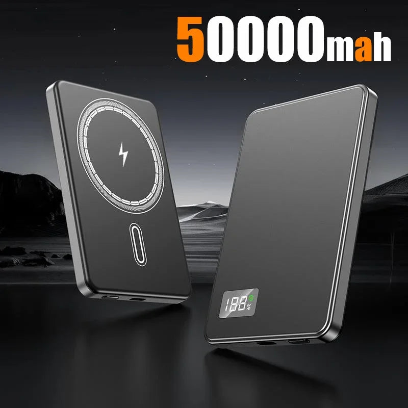 Tidesmit 50000mAh Magnetic Power Bank - 120W PD Fast Charging Portable Grey-50000mAh Tidesmit